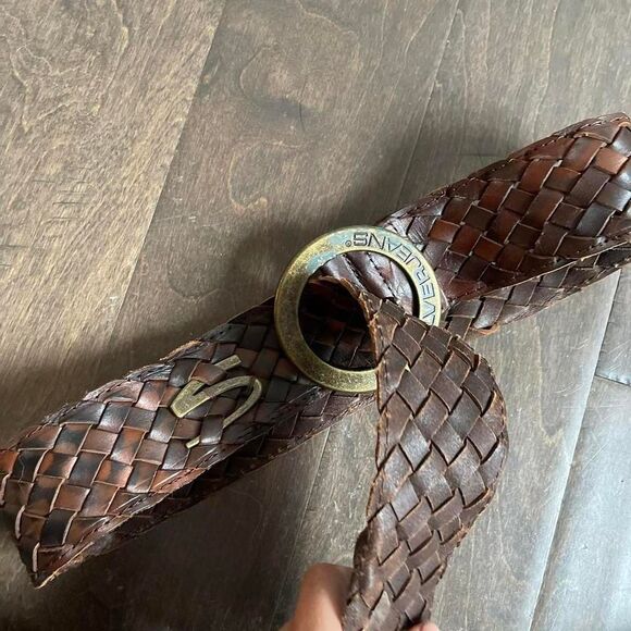 Vintage Y2K Silver Jeans‎ Woven Belt - Picture 1 of 8